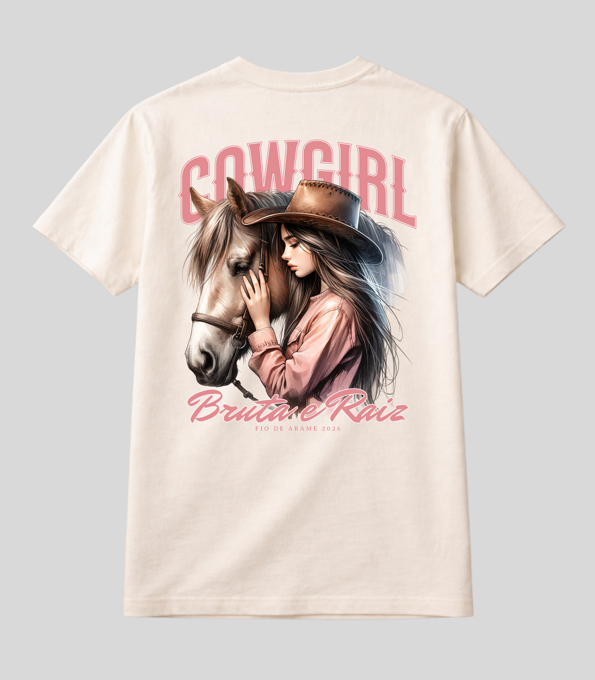 Camiseta Cowgirl Bruta e Raiz Fio de Arame