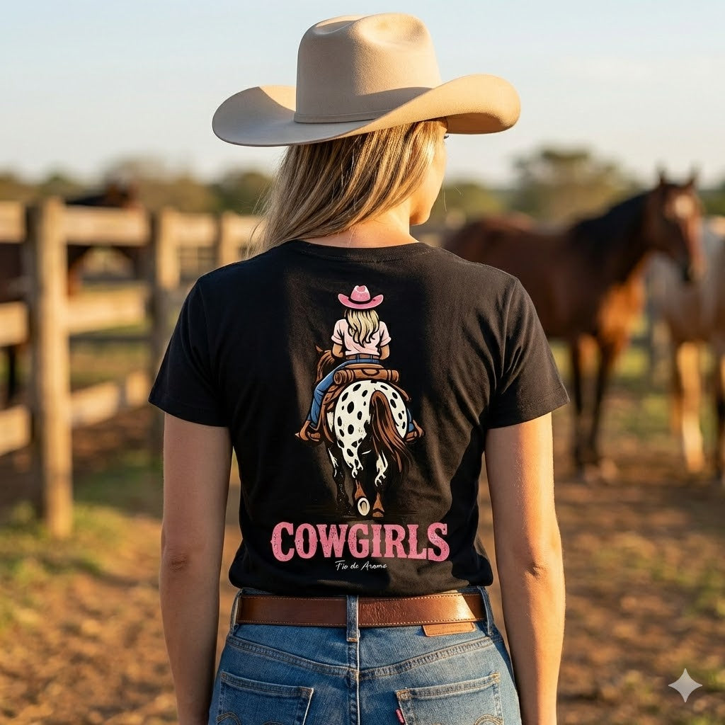 Camiseta Boiadeira Cowgilrs Country Fio de Arame
