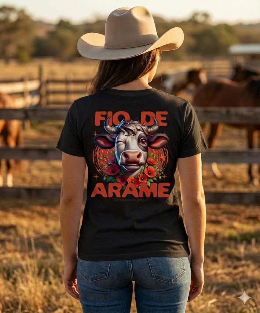 Camiseta Fio de Arame edition Cow Vaca